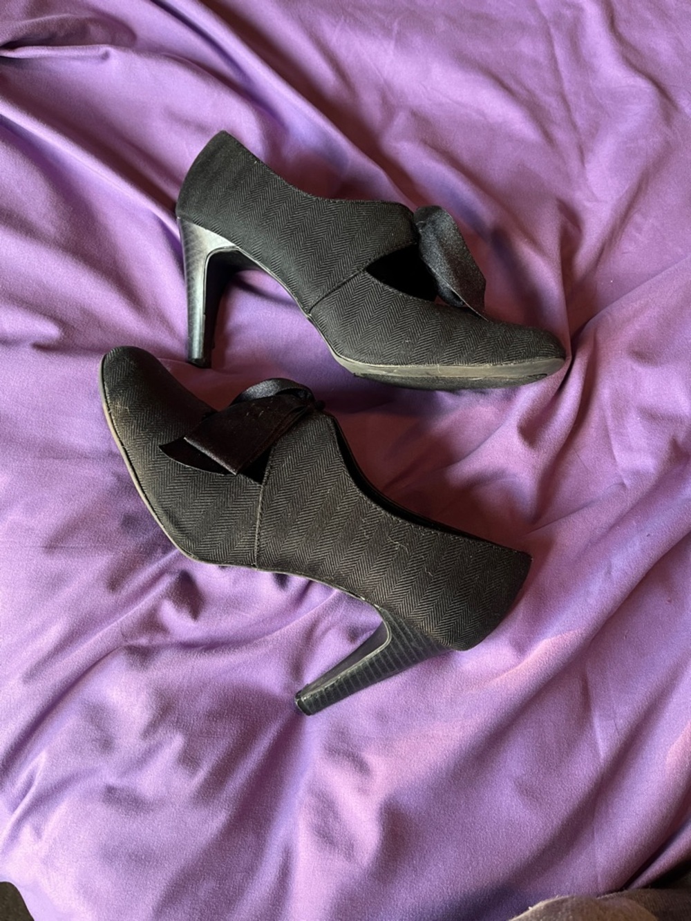 Women's Black High-Heel Ankle Booties